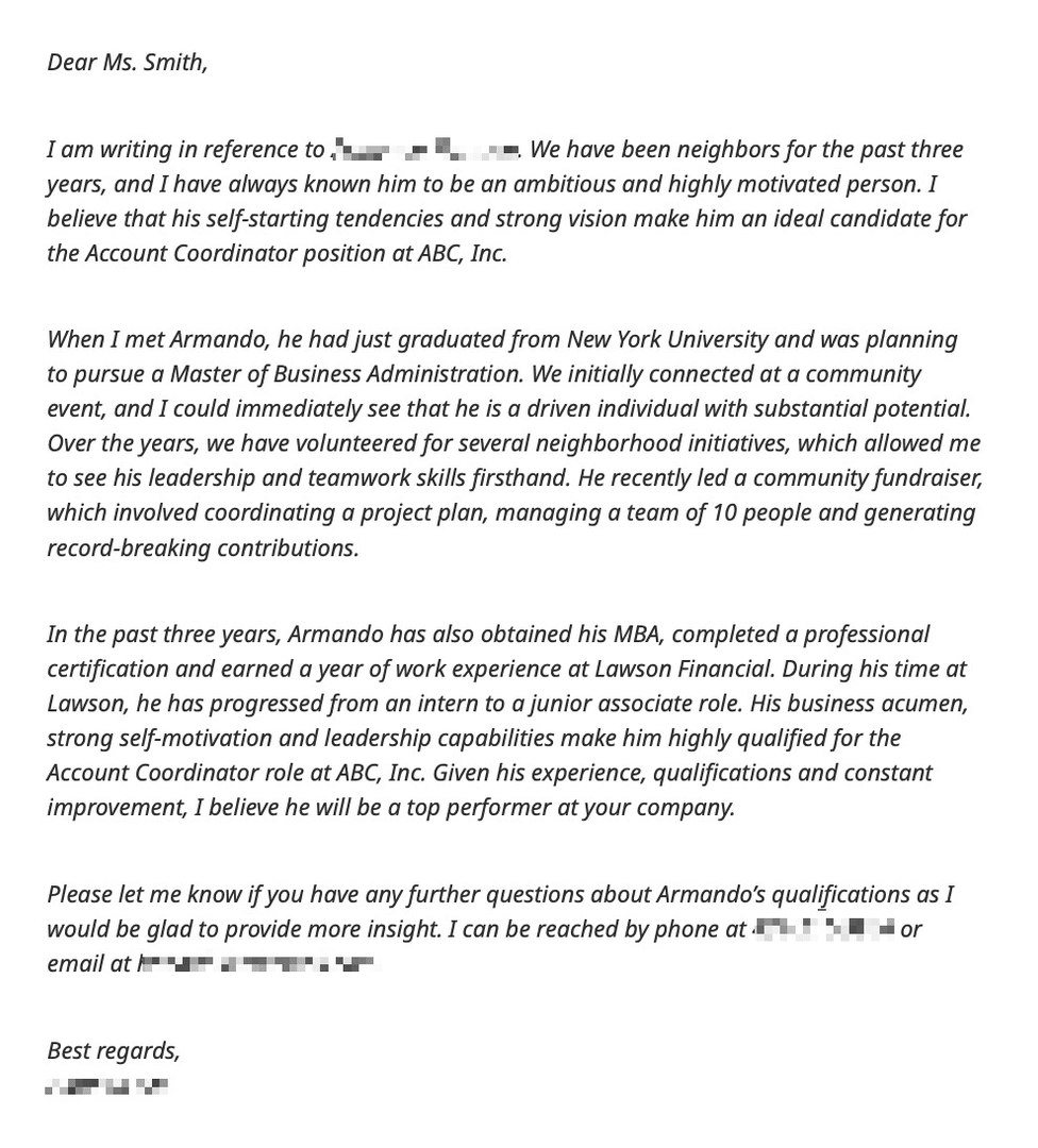 How to Write a Letter of Recommendation With AI